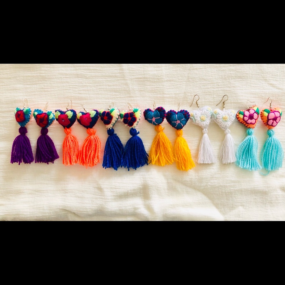 Mexican earrings from Oaxaca